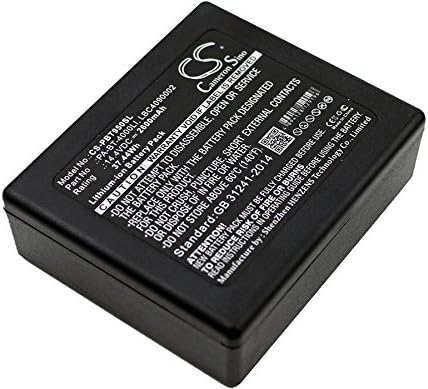 Cameron Sino 2600mAh Replacement Battery, angled view