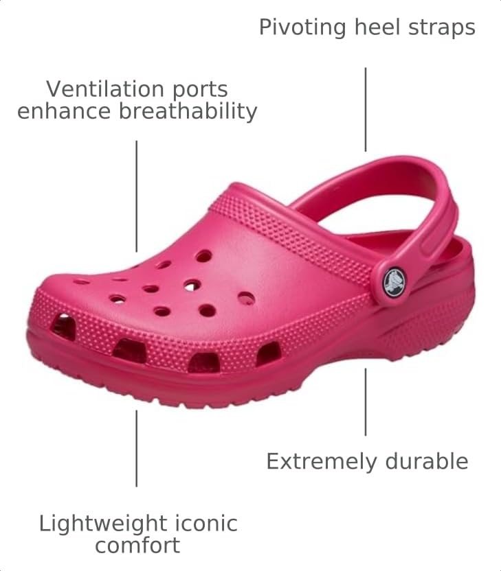 Image of Crocs Unisex-Adult Classic Clog, Clogs for Women and Men