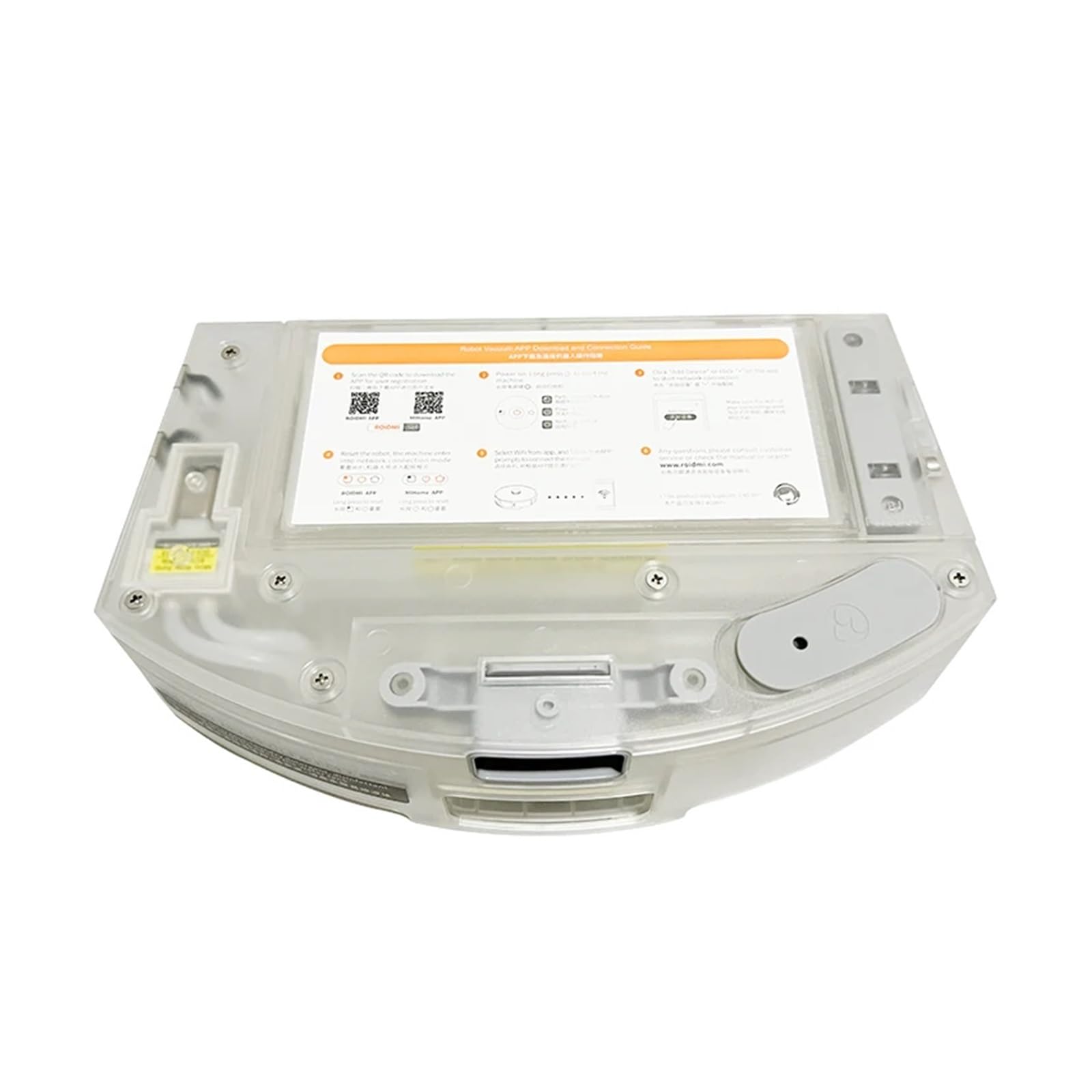 Piezas del Filtro del Tanque de Agua de la Caja de Polvo, Compatible con Xiaomi, Compatible con Roidmi Eve Plus Robot Aspiradora Barredora Accesorios Eléctrico 2 en 1 (Color : A)