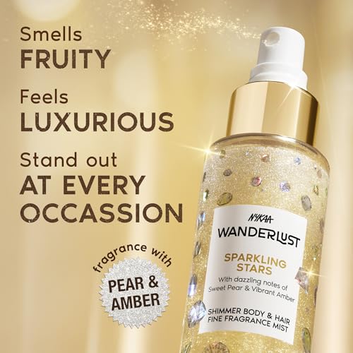 Image of Nykaa Wanderlust Sparkling Stars Long Lasting Fine Fragrance Hair & Body Mist