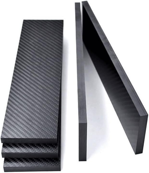 1pcs 3K Carbon Fiber Sheet, Thickness 0.2-6mm High Strength Carbons Fibers Board Carbon Strip Carbon Flat Strip(2.0x90x390mm)