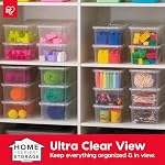 IRIS USA 20-Pack Storage Bins with Lids, 6 Quart, Shoe Boxes Clear Stackable Containers Organize Shoes Closet Shelves, Classroom Organization Teacher Tools, Game Storage - BPA-Free Plastic - Image 4
