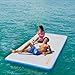 SOWKT Inflatable Floating Dock for Lakes - (6' x 8’) Large Floating Platform Lake Mat - Portable Inflatable Island - Deck Floating Pad for Boats