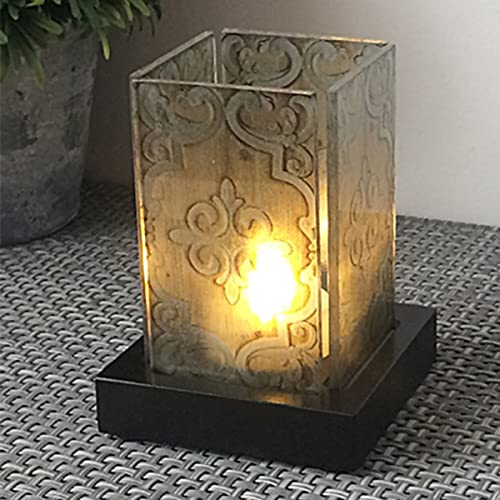 Lámpara de Mesa de Noche LED con Pantalla de Vidrio miniatura 4