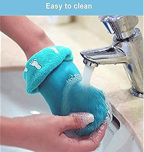 OMAZING KITCHEN Moisturizing Socks with Spa Gel (Light blue) 3
