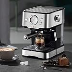 QJRGUY Household Home Coffee Machine Semi-Automatic Cafe Maker Steam Milk Foam 1.5L Espresso /20Bar - Image 4