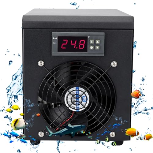 Enfriador de depósito Refrigeración por agua Hidroponía ajustable 60L / 160L / 300L con compresor de refrigeración de diseño silencioso Adecuado para hidroponía, arrecife de coral ( 300L/79GAL)
