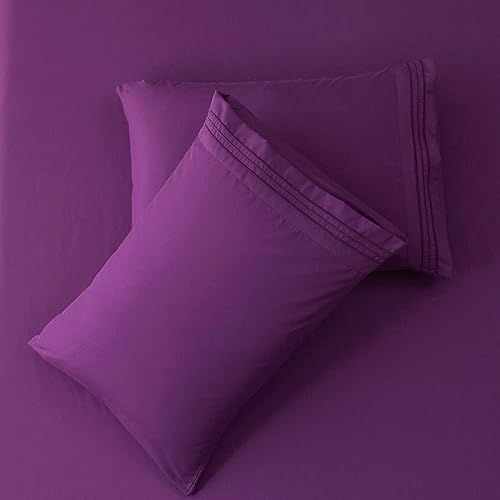 Miniatura 4 de Sonoro Kate Juego de sábanas de microfibra supersuave de 1800 hilos, lujosas sábanas egipcias para colchón de 18 a 24 pulgadas de profundidad,