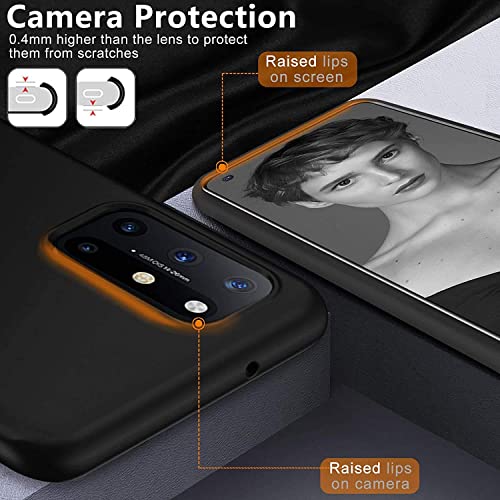 Image of Mobile Back Cover Case for OnePlus 8T (Silicone Case|CameraProtection|Black SC1510)