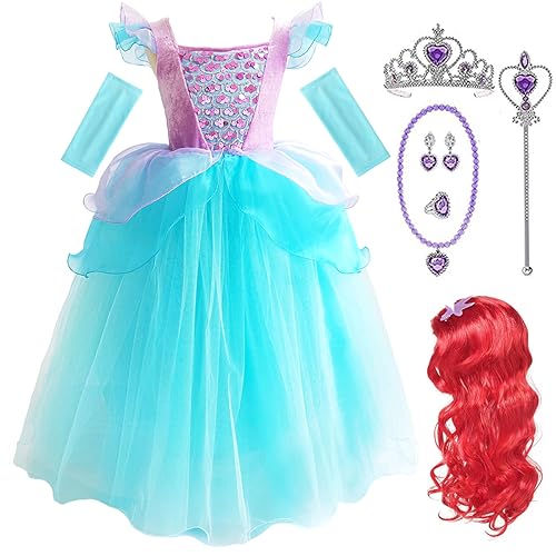 Image of TYHTYM Belle Costumes Dress Up Party Girls Princess Cosplay Halloween Kids Ball Gown 2-13Years