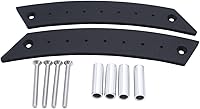 Vista 1 de 1 par de tiradores de puerta de aluminio cepillado negro interior panel izquierdo y derecho manijas de puerta laterales compatibles con VW Beetle