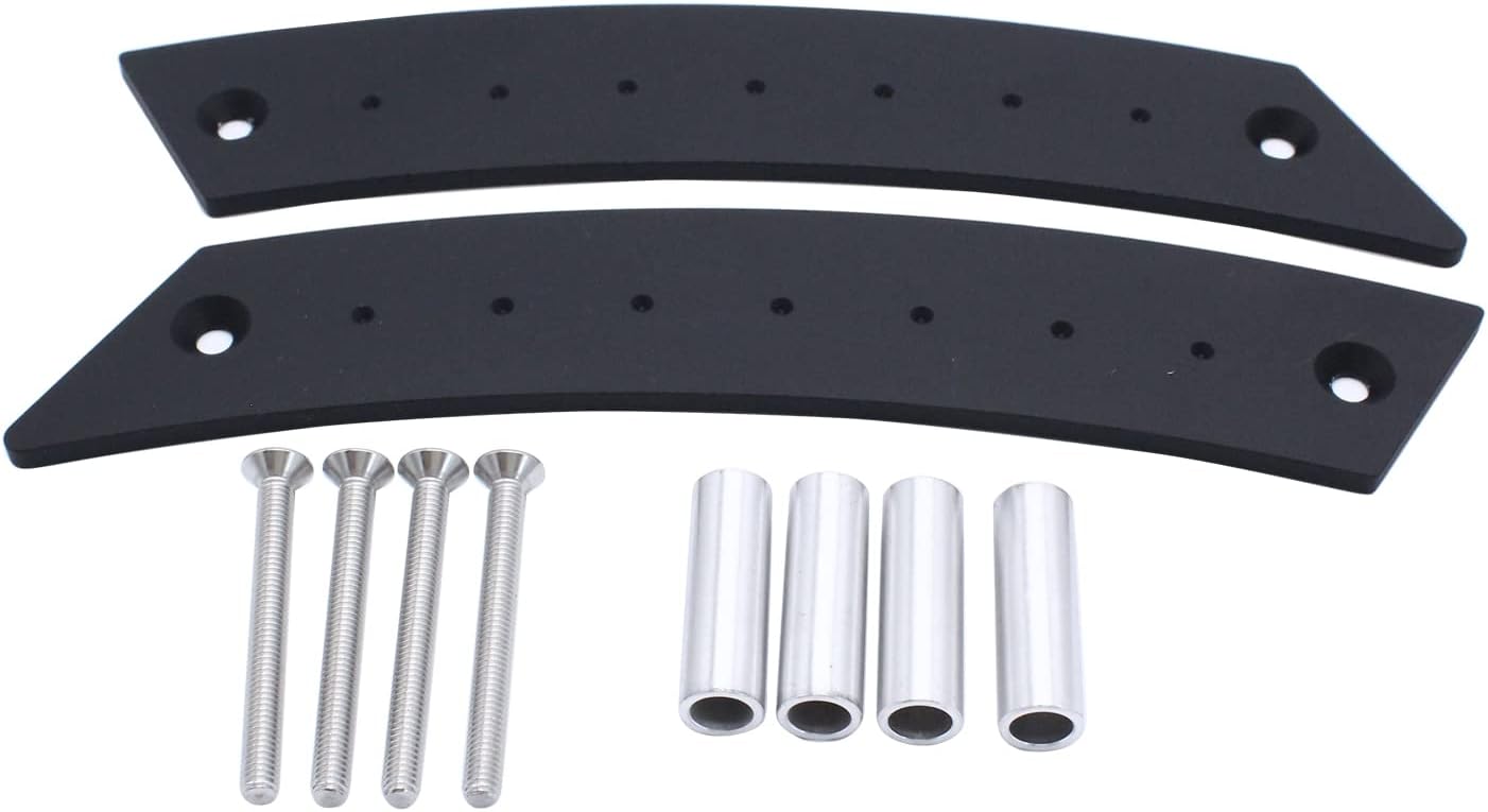 1 Pair Brushed Aluminum Black Interior Door Handle Panel Left&Right Side Door Pull Handles Compatible with VW Beetle Bug 1998-2010