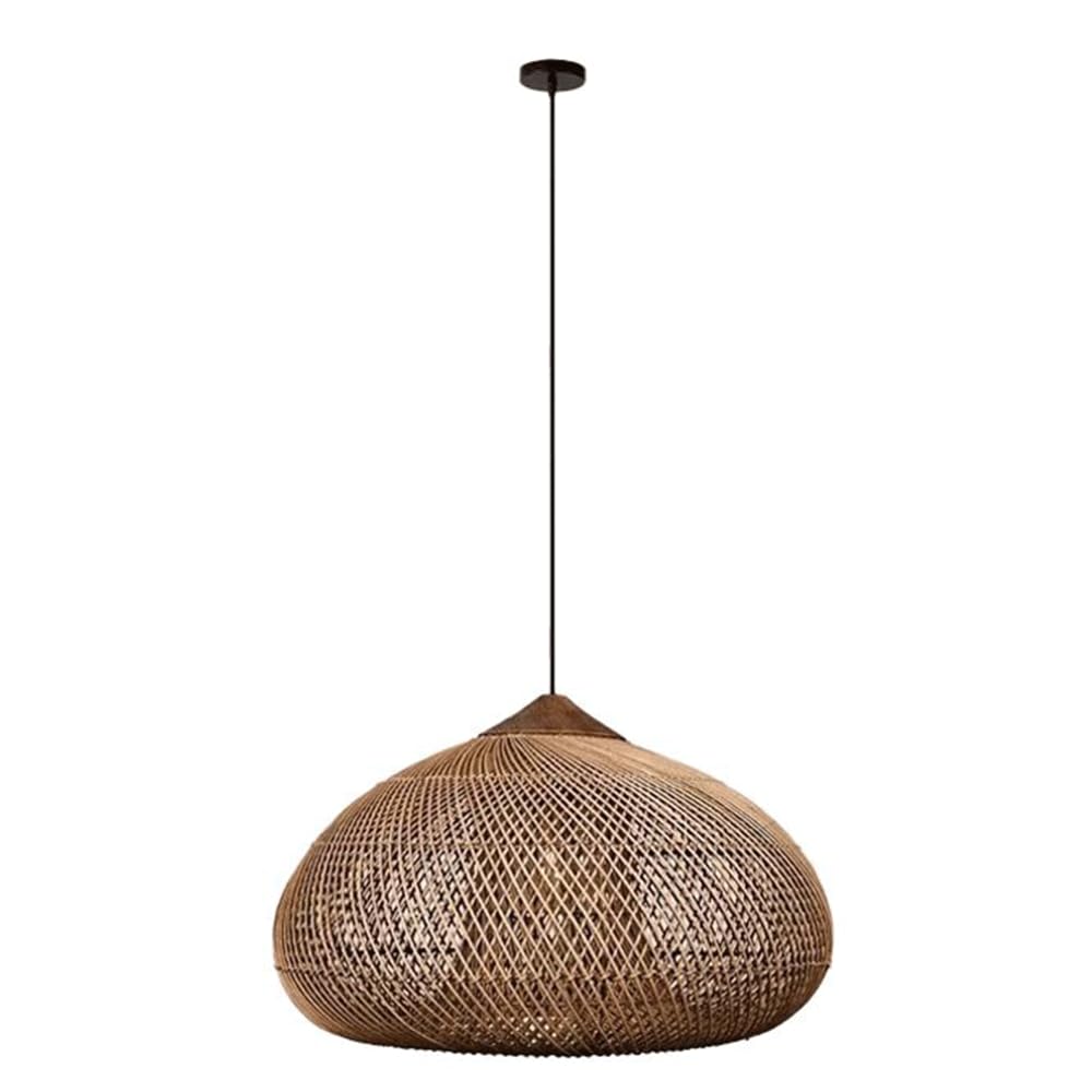 CJSLXGBL Rattan Farmhouse Chandelier Light Fixtures, Boho Large Pendant Light,Hand Woven Chandeliers,Rustic Chandeliers Hanging Light Fixtures,for Kitchen Island,Dining