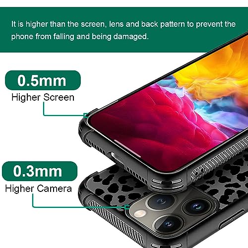 Coque iPhone 15 Pro Max silicone souple graphique léopard noir TPU - 2