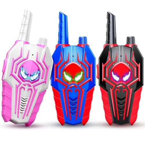 Spider Walkie Talkies for Kids Toyokid Boy Toys for 4 5 6 Year Old Girls Gift Ages 3-12 Year Old Boy Gift Age 5 6 7 8 Walkie Talkie Outdoor 3 4 5 6 7 Kids Toys Camping Hiking Garden