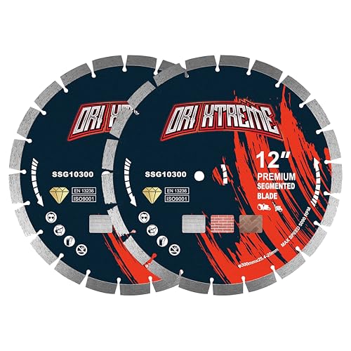 Image of 12 Inch Diamond Saw Blade 2Pcs, General Purpose Segmented Blade