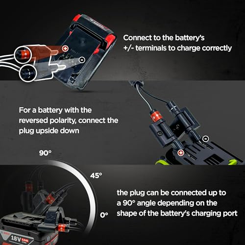 Eco Power Pack Octopus Ready Multi Power Tool Battery Charger Compatible With Any Brands 18V/20V/21V Li-Ion Batteries thumb #3
