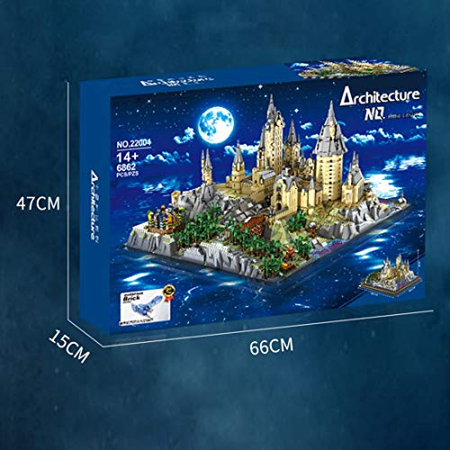 BANDRA 6862 Stück Schloss Bausteine Modell DIY Hogwarts Schloss Kompatibel mit Lego – Bild 6