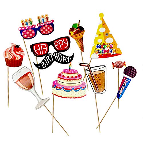 EtechnicPhoto Booth Props for Birthday Party ( Pack of 11 Props )