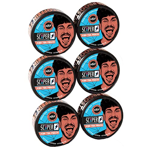 SCOOPER Energy | Energy Revolution | Mélangez votre propre boîte SCOOPER | + Arbre parfumé BMB (6 x Peach de thé glacé + 1 gratuit)
