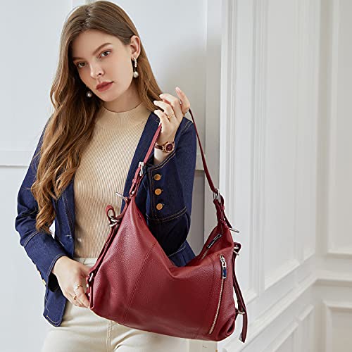 Bolso Tote para Mujer de Cuero genuino con correa ajustable miniatura 4