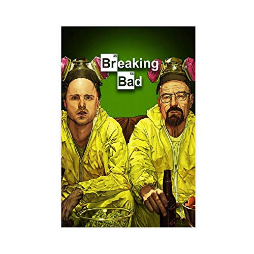 Poster Breaking Bad sur toile pour décoration murale de salon, chambre à coucher, 30 × 45 cm, sans cadre