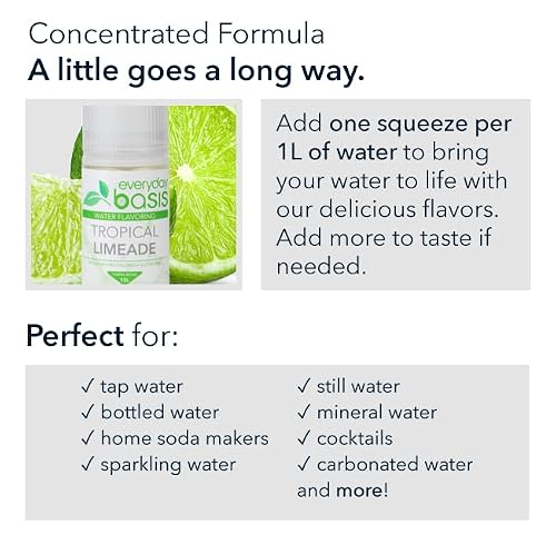 Everyday Basis Water Flavoring – Liven Up Your Water – Great Taste – Great Flavors – Keto Friendly, 0 Calories – No Dyes Or Food Coloring (Citrus Variety Pack) #TOP3