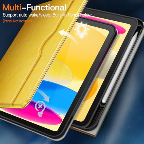 Funda para iPad 11 y 10 Gen de Piel PU con Soporte Multiángulo JETech 5
