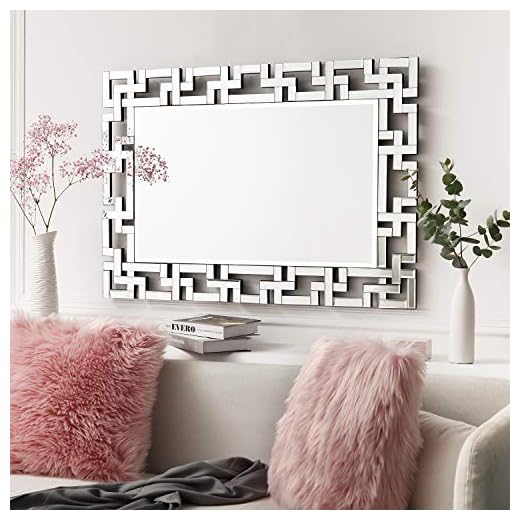 Art Decorative Wall Mirrors Large Grecian Venetian Mirror for Hotel Home Vanity Sliver Mirror (27.5" W x39.5 H)