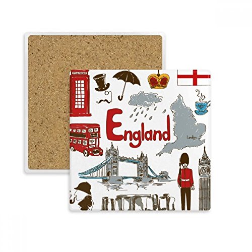 Multicolor absorbent pierre coaster tasse contre les taches de table - 2