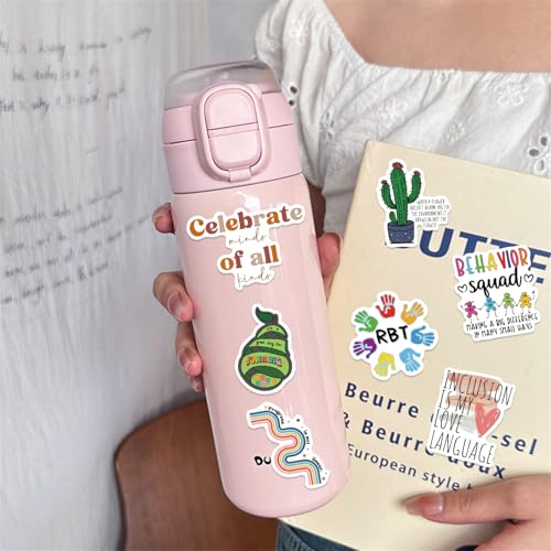50Pcs Cartoon ABA Stickers for Kids, Applied Behaviour Analysis Vinyl Waterproof Sticker for People Who Care About Children with Autism Water Bottle,Journaling Party Supply Decor for Teens Adults - Image 6