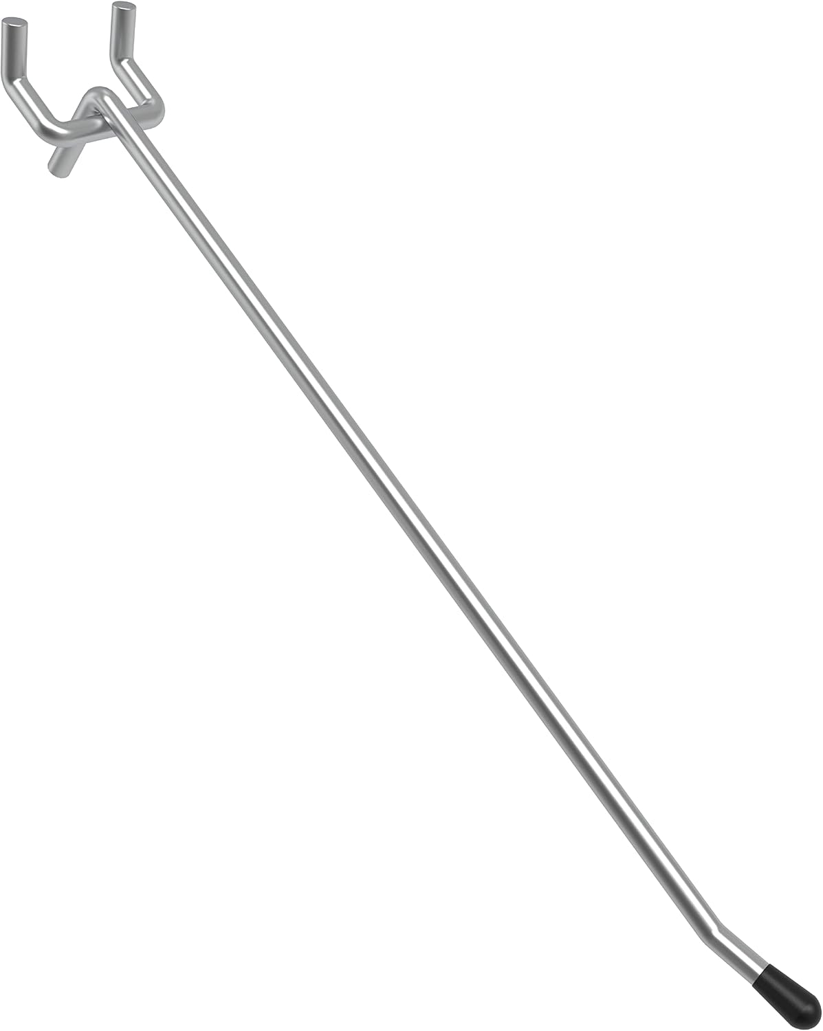 POETISKE Pegboard Hooks Shelving Fit 1/8” and 1/4” Peg Board 8 Inch Long with Rubber Tipped 50PC