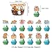 Capybara Party Supplies, Cartoon Capybara Theme Birthday Decorations Include Happy Birthday Banner, Cupcake Cake Toppers, Balloons and Invitation Cards for Kids Birthday Party Favors