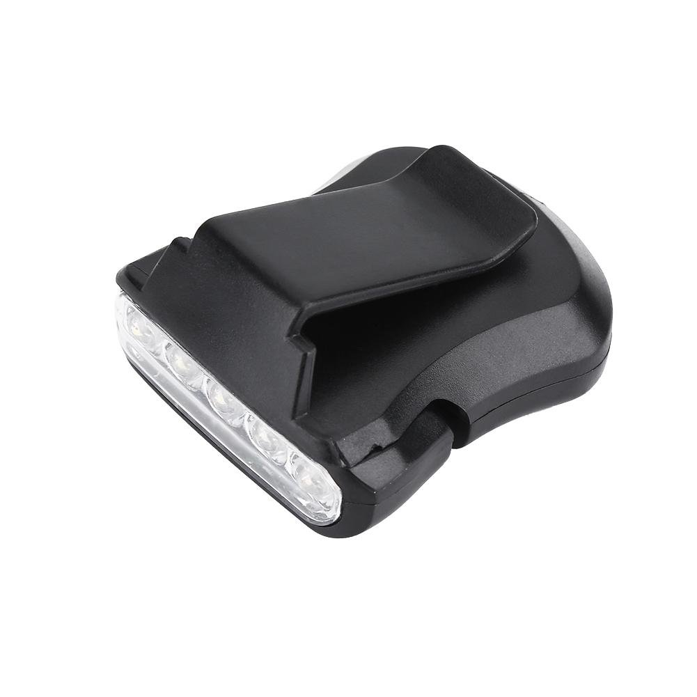 Super lumineux pêche de nuit 5-LED capuchon phare lampe ontale lampe de poche tête chapeau pince sur lumière Camping pêche accessoires  39