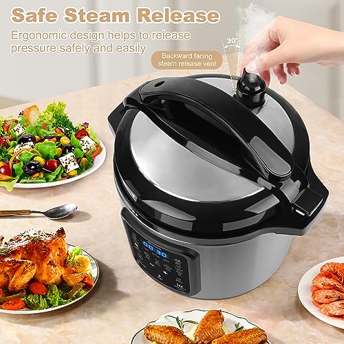 image for Beizuzu Electric Pressure Cooker: 6 Quart 9-in-1 Multi-Functional Buil