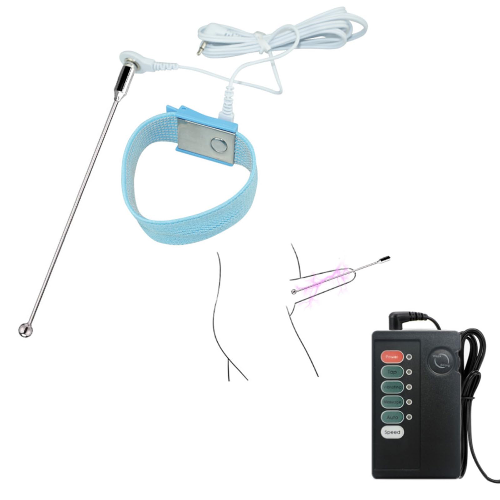 Amazon.com: Metal Stainless Steel electroshock Pulse Physiotherapy ...