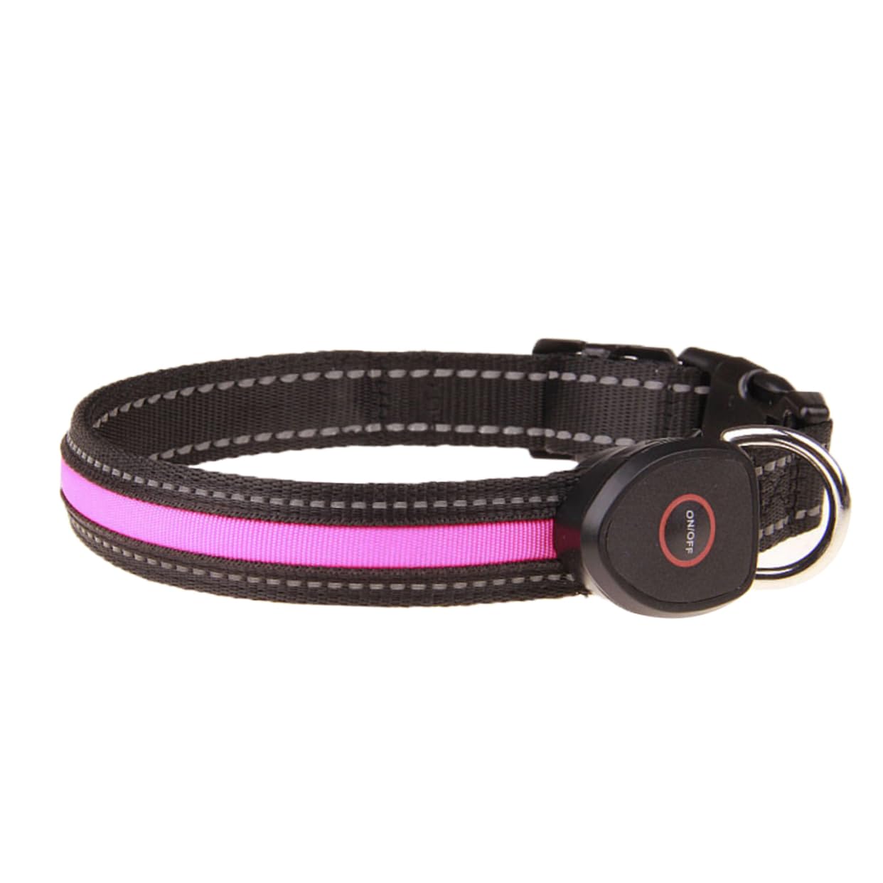 POPETPOP Collier Lumineux pour Chien 3 Pièces Réglable pour La Marche Nocturne Taille L