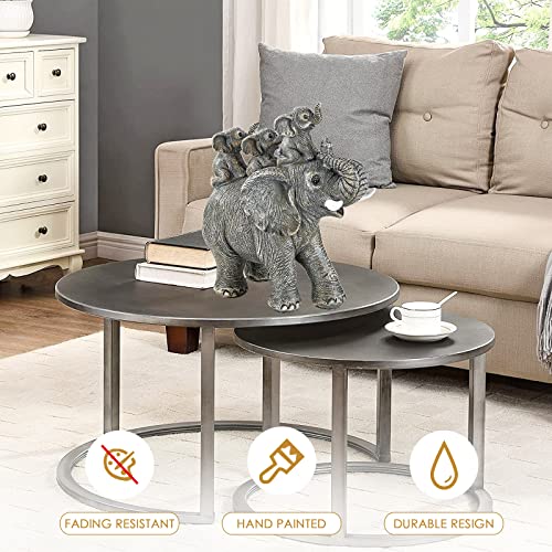 Estatua de elefante decorativa para hogar miniatura 4