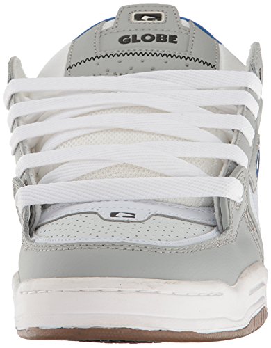 Image of Globe Mens Fusion Skate Shoes, Grey /Blue /White, 7 M US