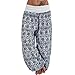 Wtouhe Femme Pantalons,2021 Printemps éTé Automne Mode Casual Harem Pantalon Sarouel Pantalon Plage Pantalons Femmes Bloomers Pantalon Aladdin Imprimé Bloomers Pantalon DéContractéE Yoga Pantalons