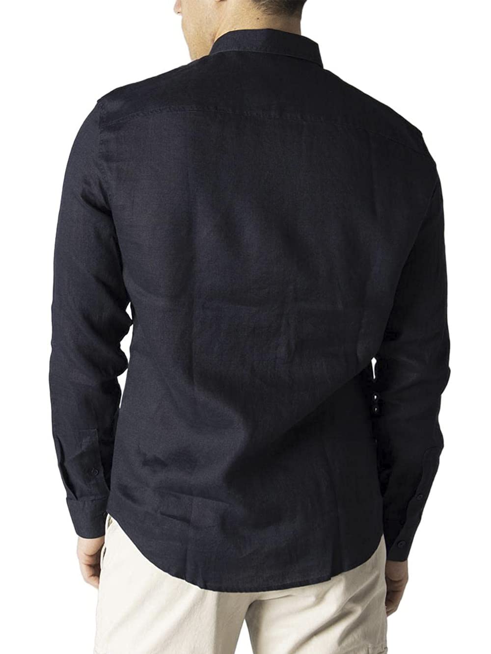 Armani Exchange Regular, Sur Ton Embroidered Logo Camisa de los Hombres