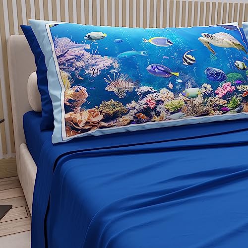 PETTI Artigiani Italiani, Double Bed Sheets in Cotton with Pillowcases in Digital Print