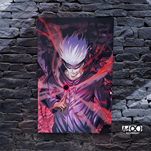 Image of AD INFINITUM Anime jujutsu kaisen 300 gsm Paper Wall Poster, Multicolor | 13 x 19 inches | (GOJO 1)