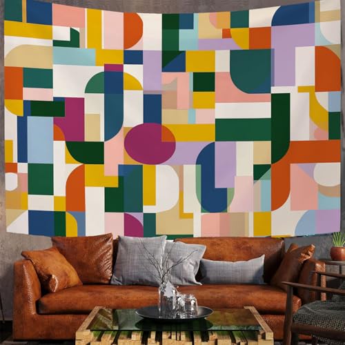 Tapiz de patchwork geométrico con impresión de alta calidad estilo bohemio 2