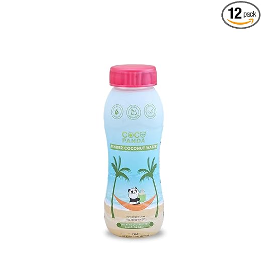 Coco Panda Tender Coconut Water | No Added Sugar | No Artificial Flavor | 200 ml Each (Pack of 12)