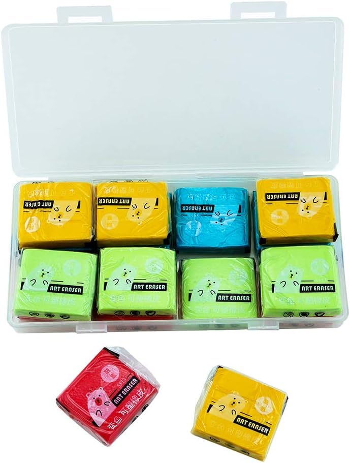 Marie's Artist 3 Pack Of 4B Erasers, Professional Quality Removes Charcoal, Graphite And Other Lead More Completely