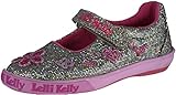 Lelli Kelly Girls Dafne Cute Flats Shoes,Pewter Glitter,24