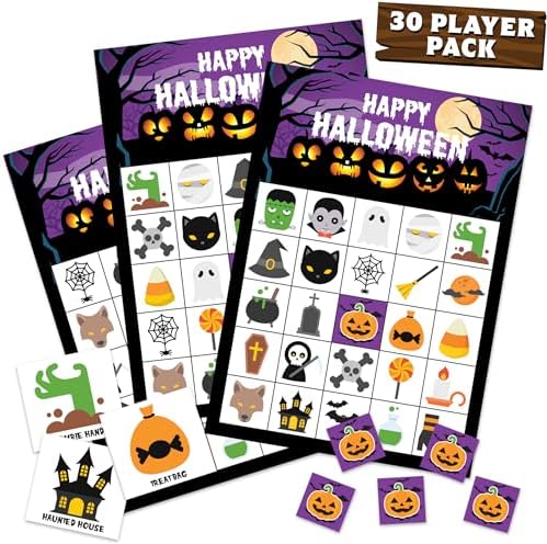 Halloween Games For Kids Party - Halloween Bingo Game For Kids Wi...