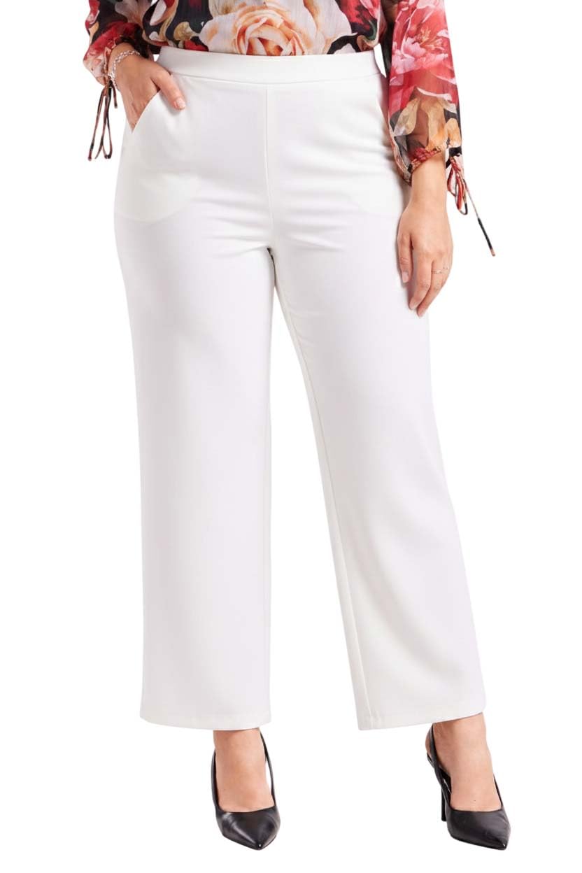KOTTY Pantaloni formali da donna a vita alta, vestibilità dritta, per ufficio e abbigliamento casual