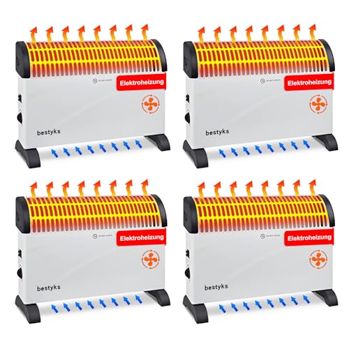 [4 Piezas] Calefactor Bajo Consumo, 2000 W Calentador Electrico Bajo Consumo,3 Niveles De Potencia,...